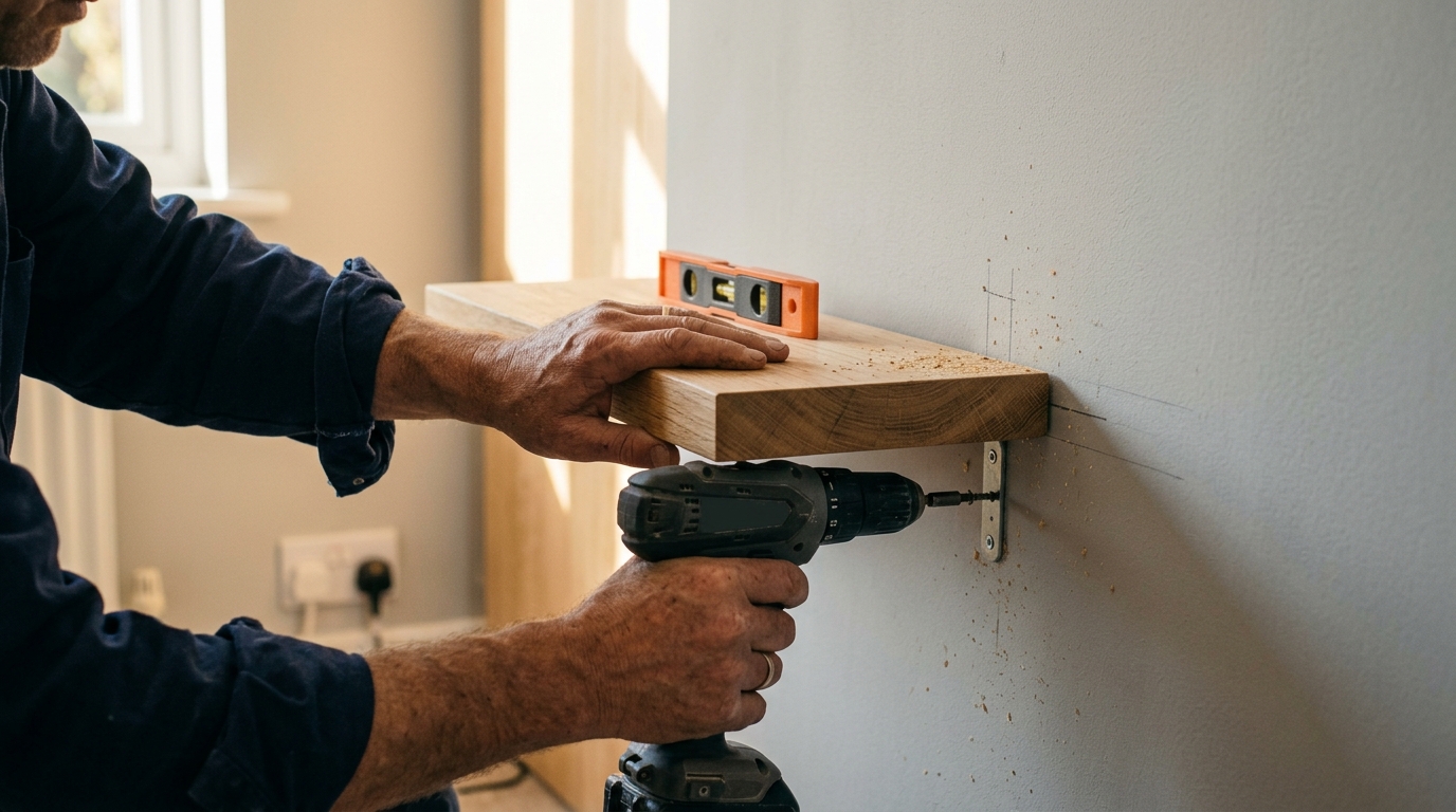 Fitting a floating shelf